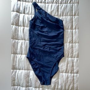 Summersalt The Sidestroke Long Torso One Piece Swimsuit Size 4LT in Deep Sea